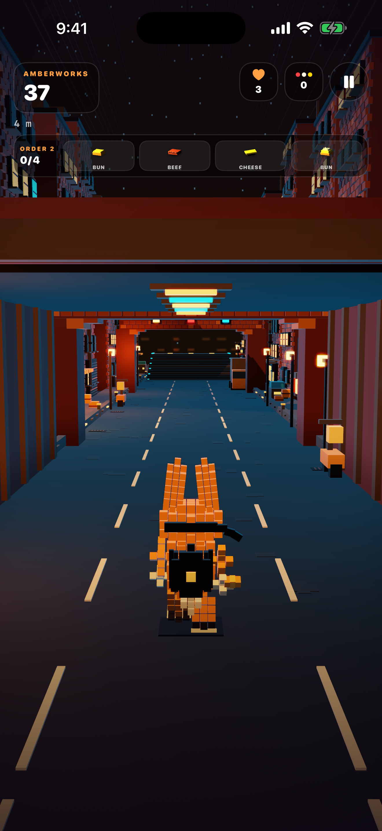 BunBandit iPhone run entering a city tunnel